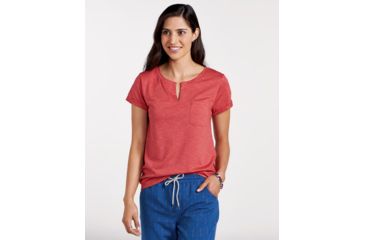Image of Toad&amp;Co Sambasta Women's Short Sleeve Tee, Rhubarb, Medium T1002802-659-M