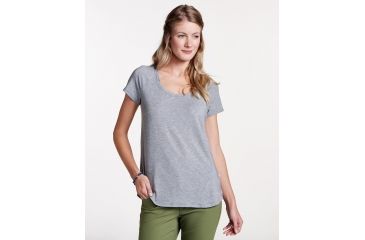Image of Toad&amp;Co Swifty Women's Scoop Neck Tee, Heather Grey, Small, T1002801-111-S