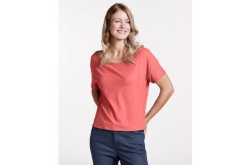 Image of Toad&amp;Co Tissue Crop Womens Short Sleeve Tee, Guava, Large T1002803-851-L