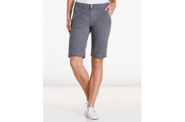 Image of Toad&amp;Co Touchstone 11 Inch Women's Short, Smoke, 10 T1312805-259-10