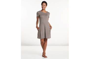 Image of Toad&amp;Co Windmere Short Sleeve Dress, Falcon Brown Batik Dot Print, Medium T1772802-209-M