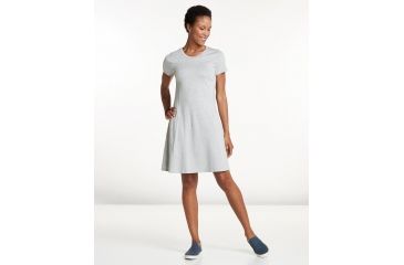 Image of Toad&amp;Co Windmere Short Sleeve Dress, Heather Grey, Small, T1772802-111-S