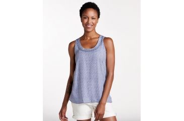 Image of Toad&amp;Co Windsong Sleeveless Women's Tank, Blueberry Diamond Print, Large T1212801-427-L