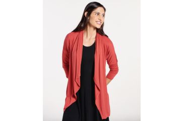Image of Toad&amp;Co Wisper Women's Cardie, Rhubarb, Large T1082802-659-L