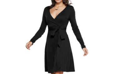 Image of Toad&amp;Co Cue Wrap Dress - Women's-Black-Large
