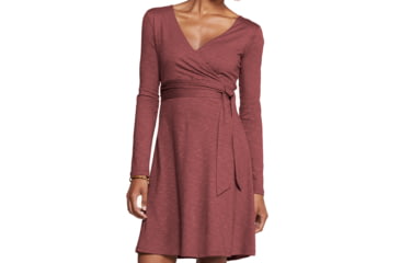 Image of Toad&amp;Co Cue Wrap Dress - Women's-Mahogany-Small