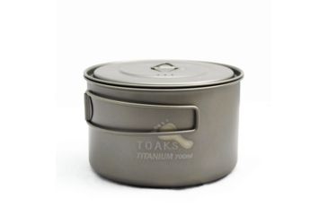Image of TOAKS LIGHT Titanium 700ml Pot, Grey, POT-700-D115-L