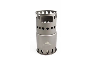 Image of TOAKS Titanium Backpacking Wood Burning Stove, Grey, STV-11, EDEMO1