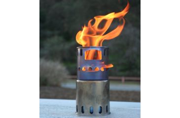 Image of TOAKS Titanium Backpacking Wood Burning Stove, Grey, STV-11, EDEMO1