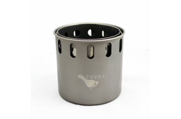 Image of TOAKS Titanium Backpacking Wood Burning Stove, Grey, STV-11, EDEMO1
