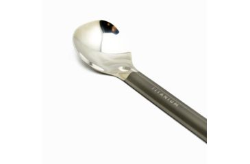 Image of TOAKS Titanium Long Spoon w/Polished Bowl, Grey, SLV-11