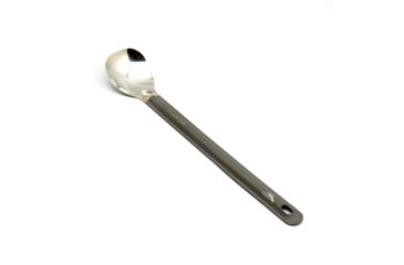 Image of TOAKS Titanium Long Spoon w/Polished Bowl, Grey, SLV-11