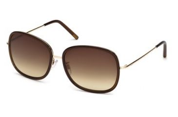 Image of Tod's TO0047 Sunglasses - Shiny Dark Brown Frame Color