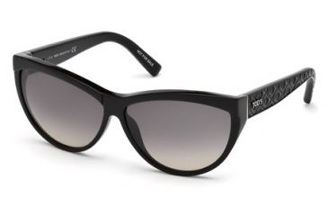 Image of Tod's TO0086 Sunglasses - Shiny Black Frame Color