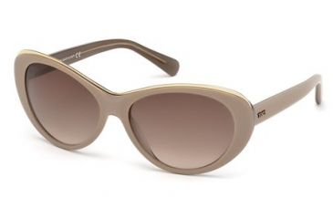 Image of Tod's TO0093 Sunglasses - Shiny Light Brown Frame Color, Gradient Brown Lens Color
