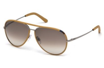 Image of Tod's TO0150 Sunglasses - Shiny Light Brown Frame Color