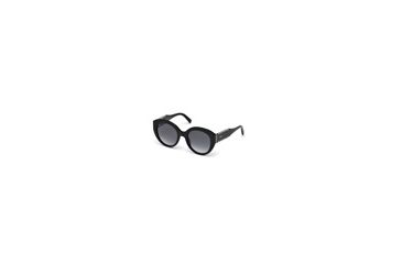 Image of Tod's TO0194 Sunglasses - Shiny Black Frame Color, Gradient Smoke Lens Color