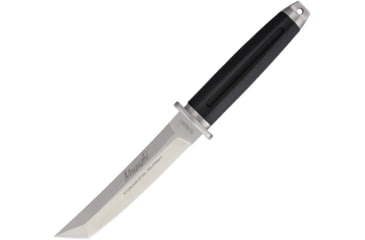 Image of Tokisu Musashi Tactical Fixed Blade Knife, 5.75 satin finish 7Cr17MoV stainless tanto blade, Black rubber handle, 32390