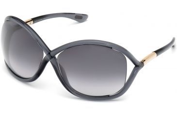 Image of Tom Ford FT0009 Sunglasses - Grey Frame Color, Gradient Smoke Lens Color