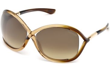 Image of Tom Ford FT0009 Sunglasses - Pink Frame Color, Gradient Brown Lens Color