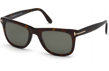 Image of Tom Ford FT0336 Sunglasses - Havana Frame Color, Green Polarized Lens Color