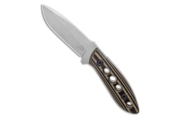 Image of Tom Krein Krein Knives K9 Model 6 Fixed Blade Knife Black/OD Green G-10 3.75&quot; Stonewash, Black/Green, D2, adult, BHQ-134379
