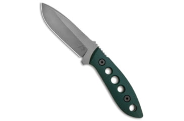 Image of Tom Krein Krein Knives K9 Model 6 Fixed Blade Knife Forest G-10 3.75&quot; Stonewash, Green, D2, adult, BHQ-131751