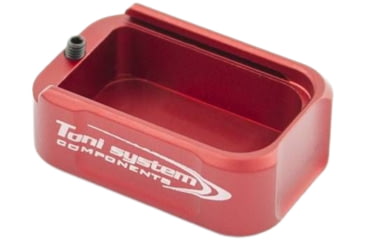 Image of Toni System +1.5 Rounds Pad Magazine Extension for CZ Shadow No IPSC Box, Red, 1, PADCZ2-RE