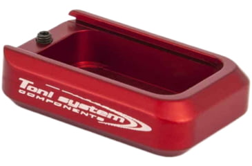Image of Toni System +1 Round Magazine Extension for Tanfoglio Small Frame, Red, 1, PAD1-RE