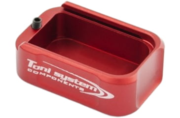 Image of Toni System +2 Rounds Magazine Extension for Tanfoglio Small Frame, Red, 2, PADTS2-RE