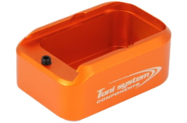 Image of Toni System +2 Rounds Standard Pad Magazine Extension for Glock, Orange, 2, PADGLST-OR