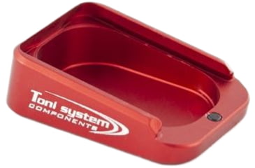 Image of Toni System Base Pad +1 Round for CZ 75 Ts Orange/Czechmate/Ts 2 In Aluminum, Red, 1, PADCZTS1-RE