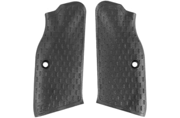 Image of Toni System Long Track Grips In Polymer for Tanfoglio Small Frame, Black, PYGTRTS-BK
