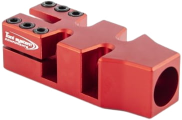 Image of Toni System Muzzle Brake for Beretta 1301 With Original Rib, Red, V4N1301-RE