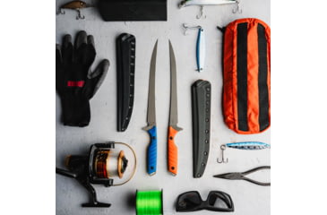 Image of Toor Knives Avalaon Fixed Blade Knife, 9in, CPM 154 Steel, G10 Handle, Tidal Blue, Dark Grey, Avalon - Tidal Blue