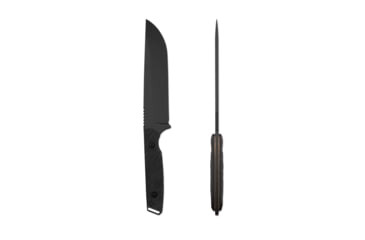 Image of Toor Knives Field 1.0 Fixed Blade Knife, 6in, CPM 154, Walnut Dynamic Fluting Handle, Shadow Black, Field 1.0-Shadow Black