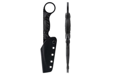 Image of Toor Knives Jank Shank W Fixed Blade Knife, 3in, CPM M4 Steel, G10 Handle, SoCom Black, Black Hydro Static, Jank Shank W - SoCom Black