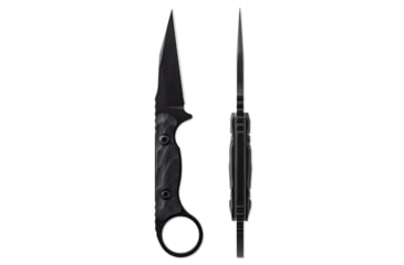 Image of Toor Knives Jank Shank W Fixed Blade Knife, 3in, CPM M4 Steel, G10 Handle, SoCom Black, Black Hydro Static, Jank Shank W - SoCom Black
