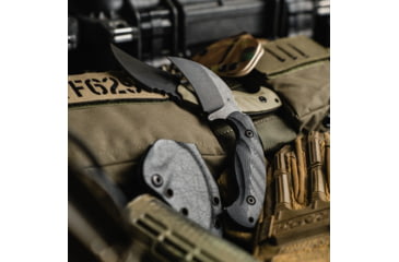 Image of Toor Knives Karsumba Fixed Blade Knife, 2.5in, CPM 154 Steel, Canvas Micarta Handle, Carbon, Karsumba-Carbon