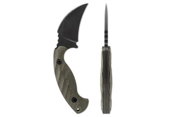 Image of Toor Knives Karsumba Fixed Blade Knife, 2.5in, CPM S35VN Steel, Canvas Micarta Handle, Burlap Green, Karsumba-Burlap Green