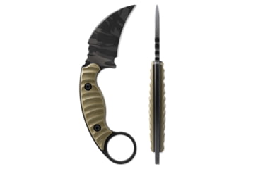 Image of Toor Knives Karsumba R Fixed Blade Knife, 2.5in, CPM 154 Steel, G10 Handle, Tropic Thunder, Black Hydro Static, Karsumba - Tropic Thunder