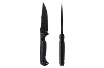 Image of Toor Knives Krypteia S Fixed Blade Knife, 4in, CPM M4 Steel, G10 Handle, SoCom Black, Black Hydro Static, Krypteia S - SoCom Black