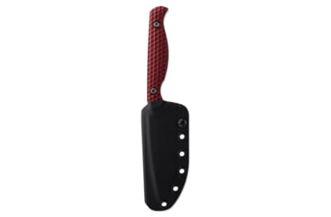 Image of Toor Knives Mutiny Fixed Blade Knife, 4.0 in, CPM 154, Aluminum 7075, Rum Red, Mutiny-Rum Red