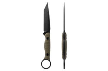 Image of Toor Knives Serpent Fixed Blade Knife, 3.75in, Steel CPM3V, G10 Handle, Caiman Green, Serpent-Covert Green