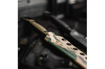 Image of Toor Knives Serpent Fixed Blade Knife, 3.75in, Steel CPM3V, G10 Handle, Caiman Green, Serpent-Covert Green