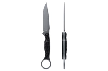 Image of Toor Knives Serpent S Fixed Blade Knife, 3.75in, CPM M4 Steel, G10 Handle, Phantom Grey, Black Hydro Static, Serpent S - Phantom Grey