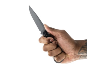 Image of Toor Knives Serpent S Fixed Blade Knife, 3.75in, CPM M4 Steel, G10 Handle, Phantom Grey, Black Hydro Static, Serpent S - Phantom Grey