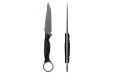 Image of Toor Knives Serpent S Fixed Blade Knife, 3.75in, CPM M4 Steel, G10 Handle, Phantom Grey, Black Hydro Static, Serpent S - Phantom Grey