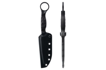 Image of Toor Knives Serpent S Fixed Blade Knife, 3.75in, CPM M4 Steel, G10 Handle, SoCom Black, Black Hydro Static, Serpent S - SoCom Black