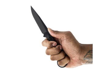 Image of Toor Knives Serpent S Fixed Blade Knife, 3.75in, CPM M4 Steel, G10 Handle, SoCom Black, Black Hydro Static, Serpent S - SoCom Black